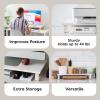 imageIRIS USA 2Tier MultiPurpose PC Monitor Organizer Stand Stackable Ergonomic Desktop and Countertop Riser for Computer Laptop TV Shoes Kitchen Pantry and Closet Organization BlackWhite