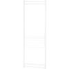 imageIRIS USA 3 Panels Collapsible Clothes Rack with Shelf Customizable Garment Rack Foldable Clothes Drying Rack Locked and Leveled Perfect for any Space Modern and Fashionable White