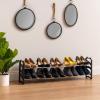 imageIRIS USA 5Tier Shoe Rack Up to 15 Pairs Shoe Organizer for Closet Entryway Small Space Shoe Storage Shelf Tall Metal Shoe Rack Shoe Stand HighHeels BootsExpandableFlat