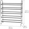 imageIRIS USA 5Tier Shoe Rack Up to 15 Pairs Shoe Organizer for Closet Entryway Small Space Shoe Storage Shelf Tall Metal Shoe Rack Shoe Stand HighHeels BootsFixed
