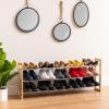imageIRIS USA 5Tier Shoe Rack Up to 15 Pairs Shoe Organizer for Closet Entryway Small Space Shoe Storage Shelf Tall Metal Shoe Rack Shoe Stand HighHeels BootsExpandableFlat