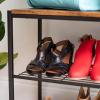 imageIRIS USA 5Tier Shoe Rack Up to 15 Pairs Shoe Organizer for Closet Entryway Small Space Shoe Storage Shelf Tall Metal Shoe Rack Shoe Stand HighHeels BootsBench