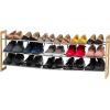 imageIRIS USA 5Tier Shoe Rack Up to 15 Pairs Shoe Organizer for Closet Entryway Small Space Shoe Storage Shelf Tall Metal Shoe Rack Shoe Stand HighHeels BootsExpandableFlat