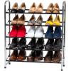imageIRIS USA 5Tier Shoe Rack Up to 15 Pairs Shoe Organizer for Closet Entryway Small Space Shoe Storage Shelf Tall Metal Shoe Rack Shoe Stand HighHeels BootsFixed