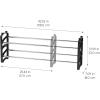 imageIRIS USA 5Tier Shoe Rack Up to 15 Pairs Shoe Organizer for Closet Entryway Small Space Shoe Storage Shelf Tall Metal Shoe Rack Shoe Stand HighHeels BootsExpandableFlat