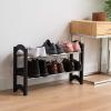imageIRIS USA 5Tier Shoe Rack Up to 15 Pairs Shoe Organizer for Closet Entryway Small Space Shoe Storage Shelf Tall Metal Shoe Rack Shoe Stand HighHeels BootsExpandableSlanted