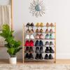imageIRIS USA 5Tier Shoe Rack Up to 15 Pairs Shoe Organizer for Closet Entryway Small Space Shoe Storage Shelf Tall Metal Shoe Rack Shoe Stand HighHeels BootsExpandableFlat