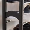 imageIRIS USA 5Tier Shoe Rack Up to 15 Pairs Shoe Organizer for Closet Entryway Small Space Shoe Storage Shelf Tall Metal Shoe Rack Shoe Stand HighHeels BootsExpandableSlanted