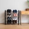 imageIRIS USA 5Tier Shoe Rack Up to 15 Pairs Shoe Organizer for Closet Entryway Small Space Shoe Storage Shelf Tall Metal Shoe Rack Shoe Stand HighHeels BootsFixed