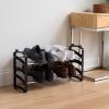 imageIRIS USA 5Tier Shoe Rack Up to 15 Pairs Shoe Organizer for Closet Entryway Small Space Shoe Storage Shelf Tall Metal Shoe Rack Shoe Stand HighHeels BootsFixed