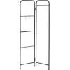 imageIRIS USA Clothes Rack for Hanging Clothes with 4 Wood Shelves Freestanding Clothing Rack Easy to Assemble Garment Rack Metal Sturdy Design Multipurpose Small Space Storage Solution Black2 Panel