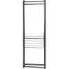 imageIRIS USA Clothes Rack for Hanging Clothes with 4 Wood Shelves Freestanding Clothing Rack Easy to Assemble Garment Rack Metal Sturdy Design Multipurpose Small Space Storage Solution Black5 Panel