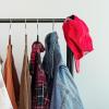 imageIRIS USA Clothes Rack for Hanging Clothes with 4 Wood Shelves Freestanding Clothing Rack Easy to Assemble Garment Rack Metal Sturdy Design Multipurpose Small Space Storage Solution Black4 Wood Shelves