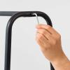 imageIRIS USA Clothes Rack for Hanging Clothes with 4 Wood Shelves Freestanding Clothing Rack Easy to Assemble Garment Rack Metal Sturdy Design Multipurpose Small Space Storage Solution Black4 Metal Shelves