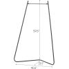imageIRIS USA Clothes Rack for Hanging Clothes with Bottom Wood Shelf Freestanding Clothing Rack Easy to Assemble Garment Rack Metal Sturdy Design Multipurpose Small Space Storage Solution WhiteBlack