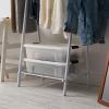 imageIRIS USA Clothes Rack for Hanging Clothes with Shelf Freestanding Clothing Rack Easy to Assemble Garment Rack Metal Sturdy Design Multipurpose Small Space Storage Solution White