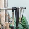 imageIRIS USA Foldable Drying Rack with Extendable Rods for Large Laundry Loads Clothes Drying Rack Freestanding Foldable Laundry Rack AntiSkid Feet Portable and Storable SilverDouble ExtendableWidth Rods