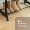 imageIRIS USA Foldable Drying Rack with Extendable Rods for Large Laundry Loads Clothes Drying Rack Freestanding Foldable Laundry Rack AntiSkid Feet Portable and Storable SilverDouble ExtendableWidth Rods