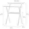 imageIRIS USA Foldable Drying Rack with Extendable Rods for Large Laundry Loads Clothes Drying Rack Freestanding Foldable Laundry Rack AntiSkid Feet Portable and Storable SilverDrying Rack