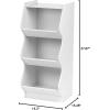 imageIRIS USA KSBS3WHT 3 Tier Curved Edge Storage Shelf 3 Shelves WhiteWhite