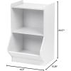 imageKSB2WHT 2Tier Storage Organizer Shelf with Foot Board 2 Shelves White