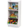 imageKSB3WHT 3Tier Storage Organizer Shelf with Foot Board 3 Shelves White