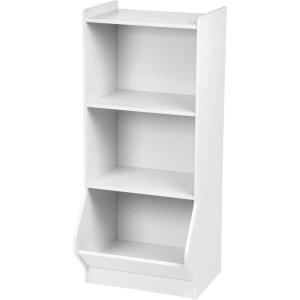 imageKSB3WHT 3Tier Storage Organizer Shelf with Foot Board 3 Shelves White