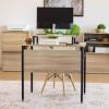imageIRIS USA 39 Inch Modern Laptop and Computer Desk Office Table for Home Office Water and Scratch Resistant Surface Gaming Desk Easy to Assemble Black DeskSlim Rustic
