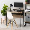 imageIRIS USA 39 Inch Modern Laptop and Computer Desk Office Table for Home Office Water and Scratch Resistant Surface Gaming Desk Easy to Assemble Black DeskSlim Rustic