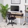 imageIRIS USA 39 Inch Modern Laptop and Computer Desk Office Table for Home Office Water and Scratch Resistant Surface Gaming Desk Easy to Assemble Black DeskSlim Rustic