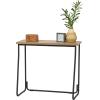 imageIRIS USA 39 Inch Modern Laptop and Computer Desk Office Table for Home Office Water and Scratch Resistant Surface Gaming Desk Easy to Assemble Black DeskSlim Rustic