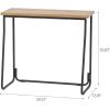 imageIRIS USA 39 Inch Modern Laptop and Computer Desk Office Table for Home Office Water and Scratch Resistant Surface Gaming Desk Easy to Assemble Black DeskSlim Rustic