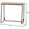 imageIRIS USA 39 Inch Modern Laptop and Computer Desk Office Table for Home Office Water and Scratch Resistant Surface Gaming Desk Easy to Assemble Black DeskSlim Rustic
