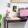 imageIRIS USA 39 Inch Modern Laptop and Computer Desk Office Table for Home Office Water and Scratch Resistant Surface Gaming Desk Easy to Assemble Black DeskDesk Slim