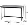 imageIRIS USA 39 Inch Modern Laptop and Computer Desk Office Table for Home Office Water and Scratch Resistant Surface Gaming Desk Easy to Assemble Black DeskWide