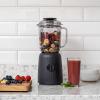 imageIRIS USA 3Speed HighPower Professionalgrade Countertop ampamp Kitchen Blender  50 oz Tritan Jar TitaniumCoated Stainless Steel Blades Charcoal Black for Smoothies Frozen Drinks Protein Shakes