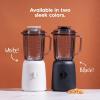 imageIRIS USA 3Speed HighPower Professionalgrade Countertop ampamp Kitchen Blender  50 oz Tritan Jar TitaniumCoated Stainless Steel Blades Charcoal Black for Smoothies Frozen Drinks Protein Shakes