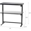 imageIRIS USA 48 x 24 Inch Standing Desk Electric Height Adjustable Computer Desk Sit Stand Home Office Desk with Drawer Pet and Kids Safe Table with USB Ports and USB TypeC Port Glass TopAuto Adjustable Glass