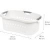 imageIRIS USA 50L Plastic Hip Hold Laundry Basket with Handles 1 Pack White  Extra Sticky Lint Roller Value Pack Comes with Container Refills Standard ampamp Large Rollers Pet Hair Remover for Laundry50L 1 Pack  Lint Roller