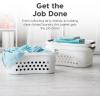 imageIRIS USA 50L Plastic Hip Hold Laundry Basket with Handles 1 Pack White  Extra Sticky Lint Roller Value Pack Comes with Container Refills Standard ampamp Large Rollers Pet Hair Remover for Laundry50L 1 Pack  Lint Roller