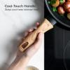 imageIRIS USA Cast Aluminum Nonstick Frying Pan Skillet with Soft Touch Handle 95 inch Fry Pan95 inch