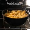 imageIRIS USA Cast Aluminum Nonstick Frying Pan Skillet with Soft Touch Handle 95 inch Fry PanSquare
