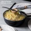 imageIRIS USA Cast Aluminum Nonstick Frying Pan Skillet with Soft Touch Handle 95 inch Fry PanSquare