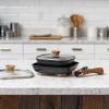imageIRIS USA Cast Aluminum Nonstick Frying Pan Skillet with Soft Touch Handle 95 inch Fry PanSquare