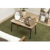 imageIRIS USA Coffee Table with Storage Small Rustic Wooden Living Room Table with Heavy Duty Industrial Steel Frame Rustic Industrial Coffee Table 31 x 15 x 16 Inch Tea Table for Small SpacesCoffee Table