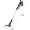 imageIRIS USA Cordless Stick Vacuum for Lowprofile Rugs and Hard Floors 4in1 Attachments 9000Pa Suction LED Indicator 55K RPM 35 Min Runtime Battery Pet Hair CleanerStandard Brush