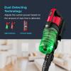 imageIRIS USA Cordless Vacuum Cleaner for Home Rechargeable Ultra Lightweight 50Minute Runtime Fast Charging 230W Carpet Hard Floor Tile NonSlip Lean Support Design LED Dust Sensor Black