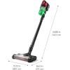 imageIRIS USA Cordless Vacuum Cleaner for Home Rechargeable Ultra Lightweight 50Minute Runtime Fast Charging 230W Carpet Hard Floor Tile NonSlip Lean Support Design LED Dust Sensor Black