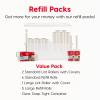 imageIRIS USA Extra Sticky Lint Roller Value Pack Comes with Storage Box Standard and THandle Roller Refills 90 SheetsRoll 1260 Sheets Total Easy Tear Lint Remover for Dog Cat Pet Hair on Bed CarValue Pack 1260 sheets