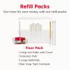 imageIRIS USA Extra Sticky Lint Roller Value Pack Comes with Storage Box Standard and THandle Roller Refills 90 SheetsRoll 1260 Sheets Total Easy Tear Lint Remover for Dog Cat Pet Hair on Bed CarFloor Pack 540 sheets